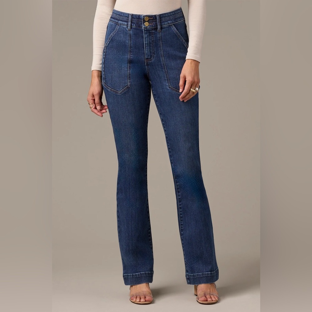 Wit & Wisdom MADISON HIGH RISE
UTILITY POCKET RISE ITTY BITTY MORE BOOT JEANS